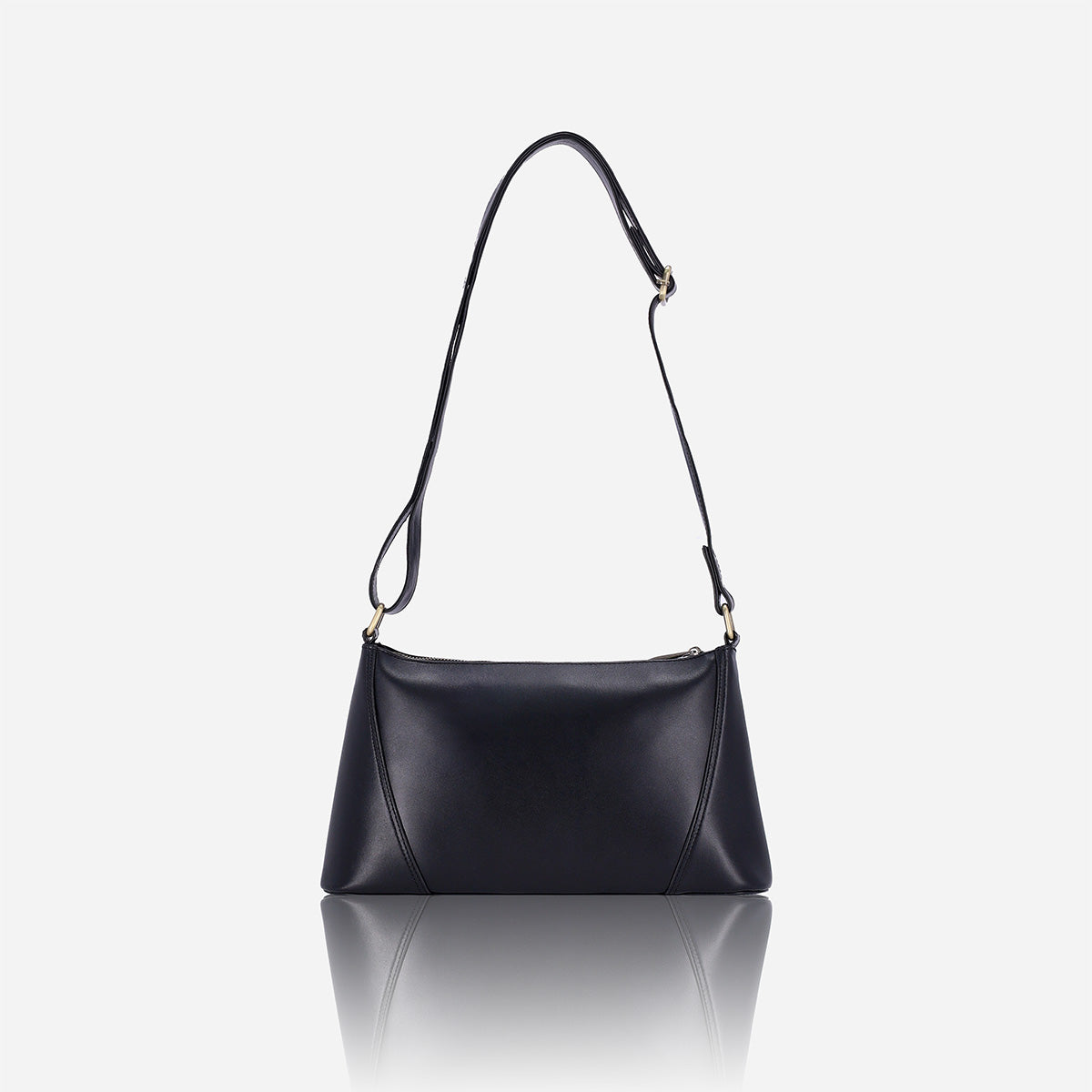 Carry-All Black Leather Bag