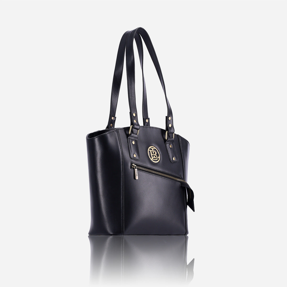 Corporate Black Leather Handbag